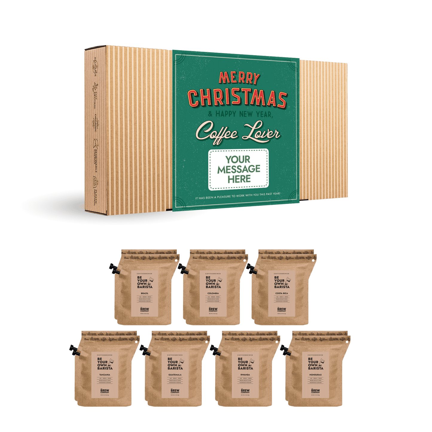 Aapon Mini Market Ltd MERRY CHRISTMAS RETRO COFFEE GIFT BOX CUSTOM