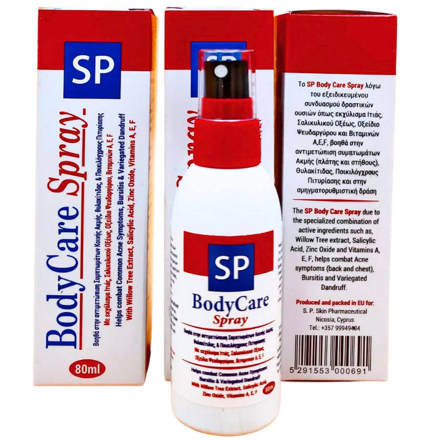 Body Care for acne, bursitis & variegated dandruff SP Vraman 80ml