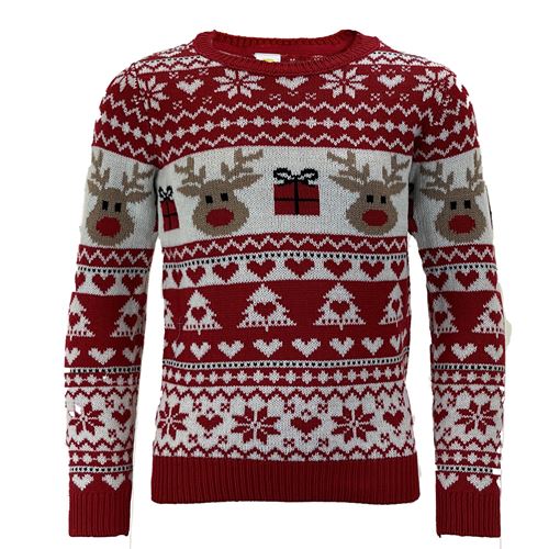 Red reindeer kids jumper from the same range (not included)