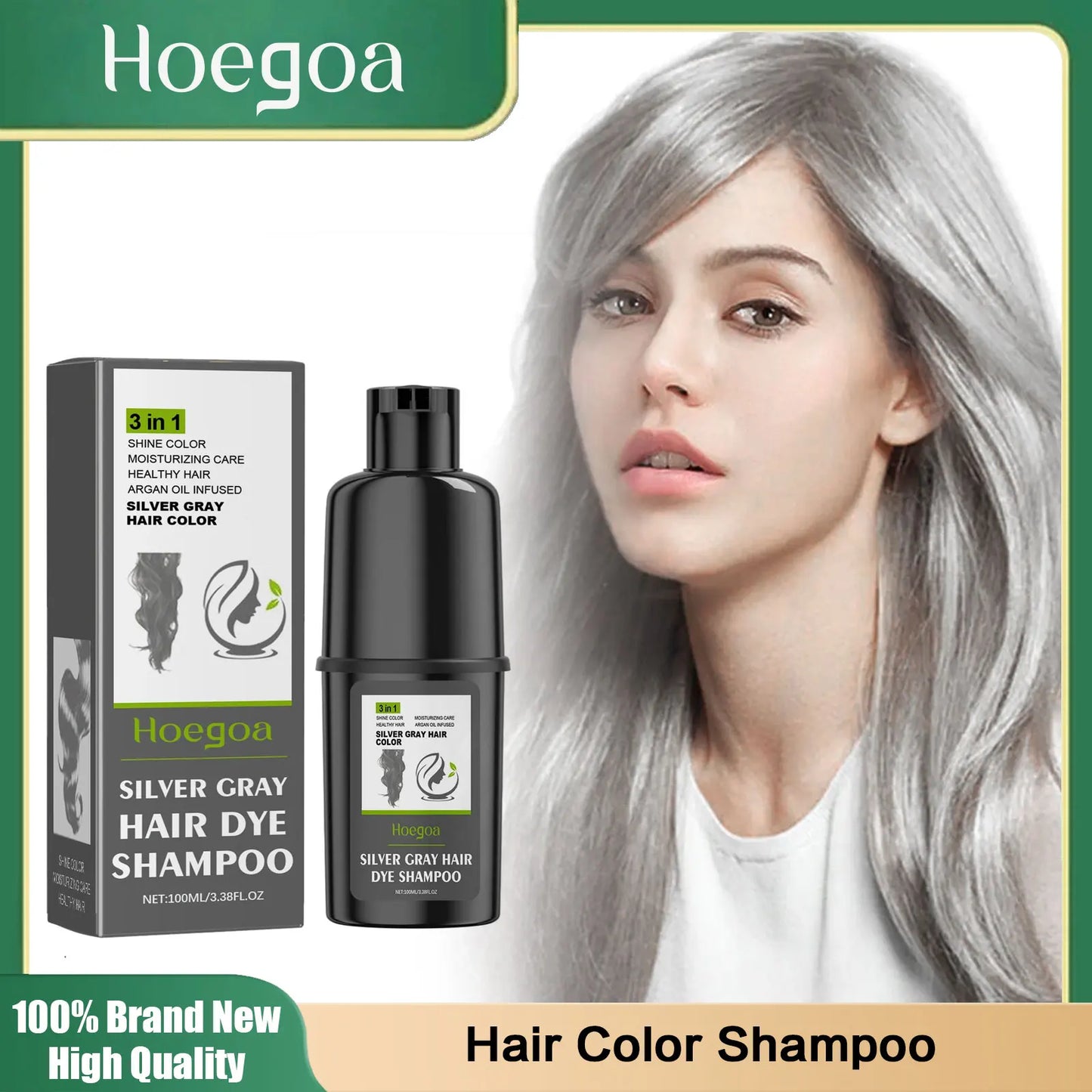 3-in-1 Hair Coloring Shampoo
