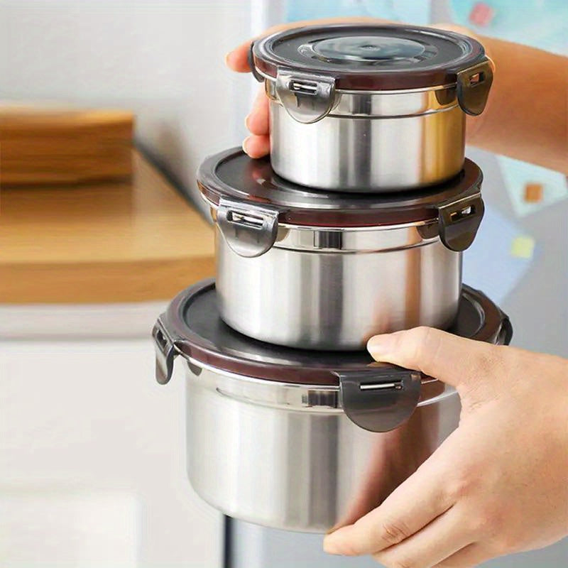 Aapon mini market -Stainless Steel Food Storage Set (3pcs)