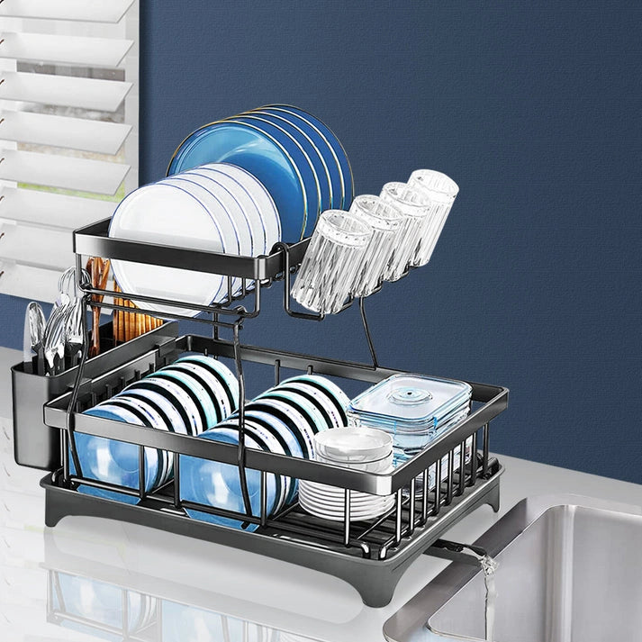 Aaponminimarket NNEIDS TOQUE Dish Drying Rack - Black