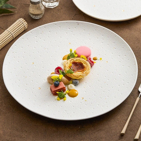 Aaponminimarket Gold Dot Textured Plate