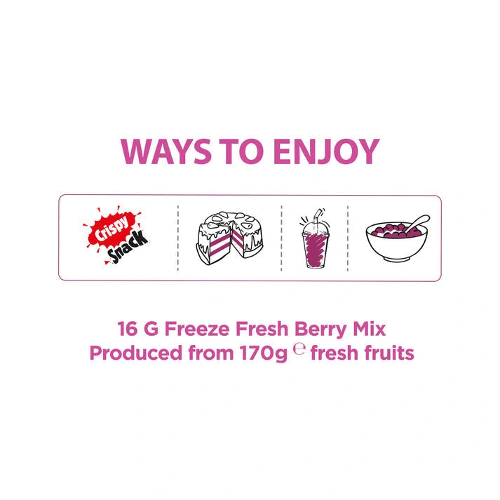 Aaponminimarket Mixed Berry Freeze-Dried Fruit Snacks | Pol's Freeze Fresh- 16g