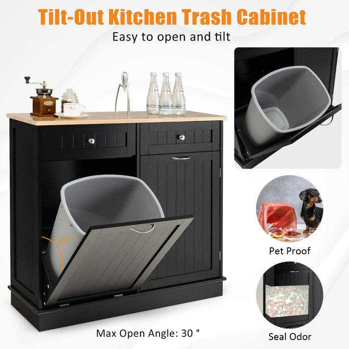 Aaponminimarket NNECW Kitchen Trash Cabinet