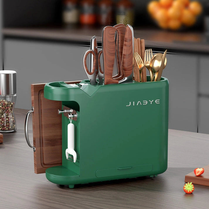 Aaponminimarket NNEDSZ Green Multifunctional Kitchen Knife Rack