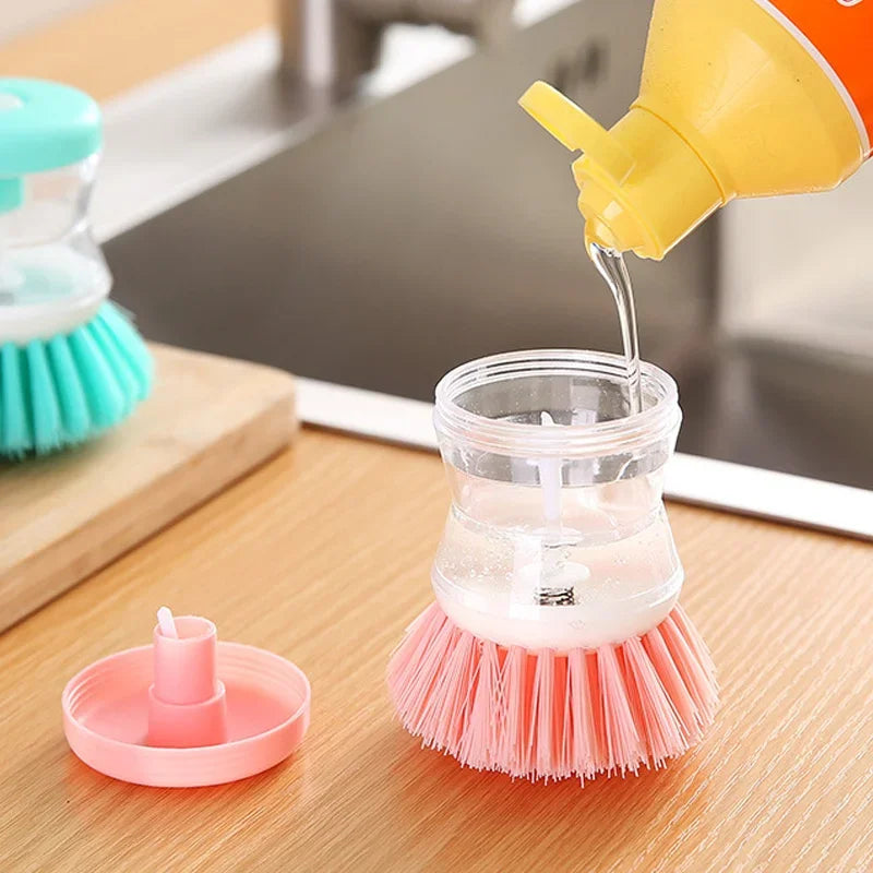 Aapon mini market -Automatic Kitchen Dish Brush with Soap Dispenser