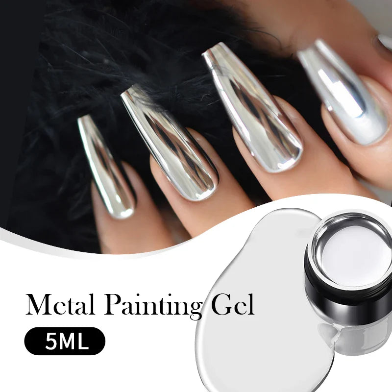 Aapon Mini Market Ltd Born Pretty 5ml Metallic Silver Gel Polish