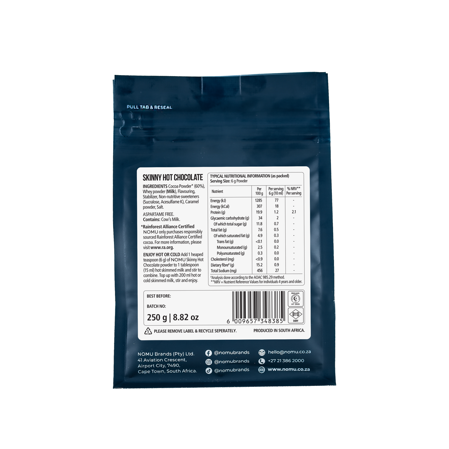 Aaponminimarket NOMU Skinny Hot Chocolate 250g