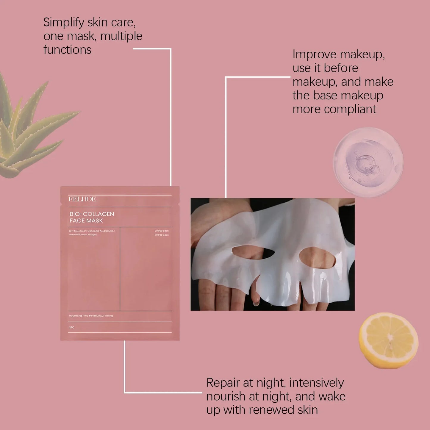 Aapon Mini Market Ltd Eelhoe Bio Collagen Face Mask Set