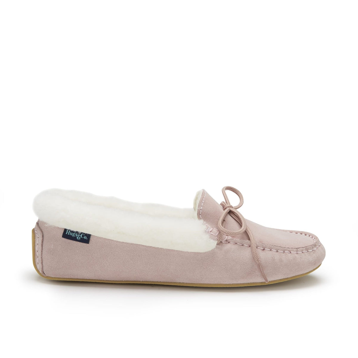 Hugs & Co. Women's Sheepskin Slippers, Ice Pink – view 5