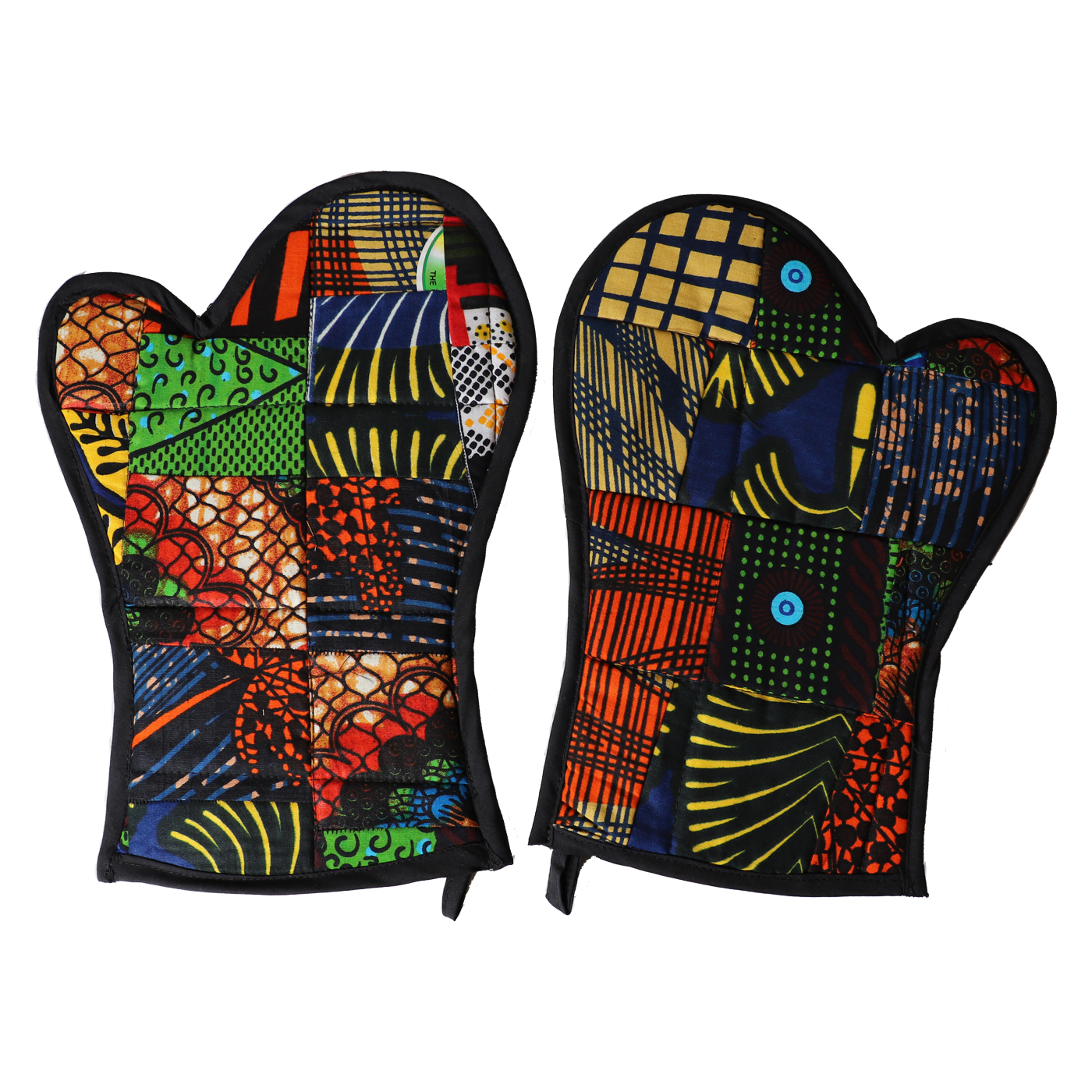 Aapon mini market - Oven Mitts Kitenge Patch