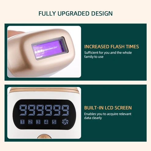 IPL device quartz lamp window and LCD screen