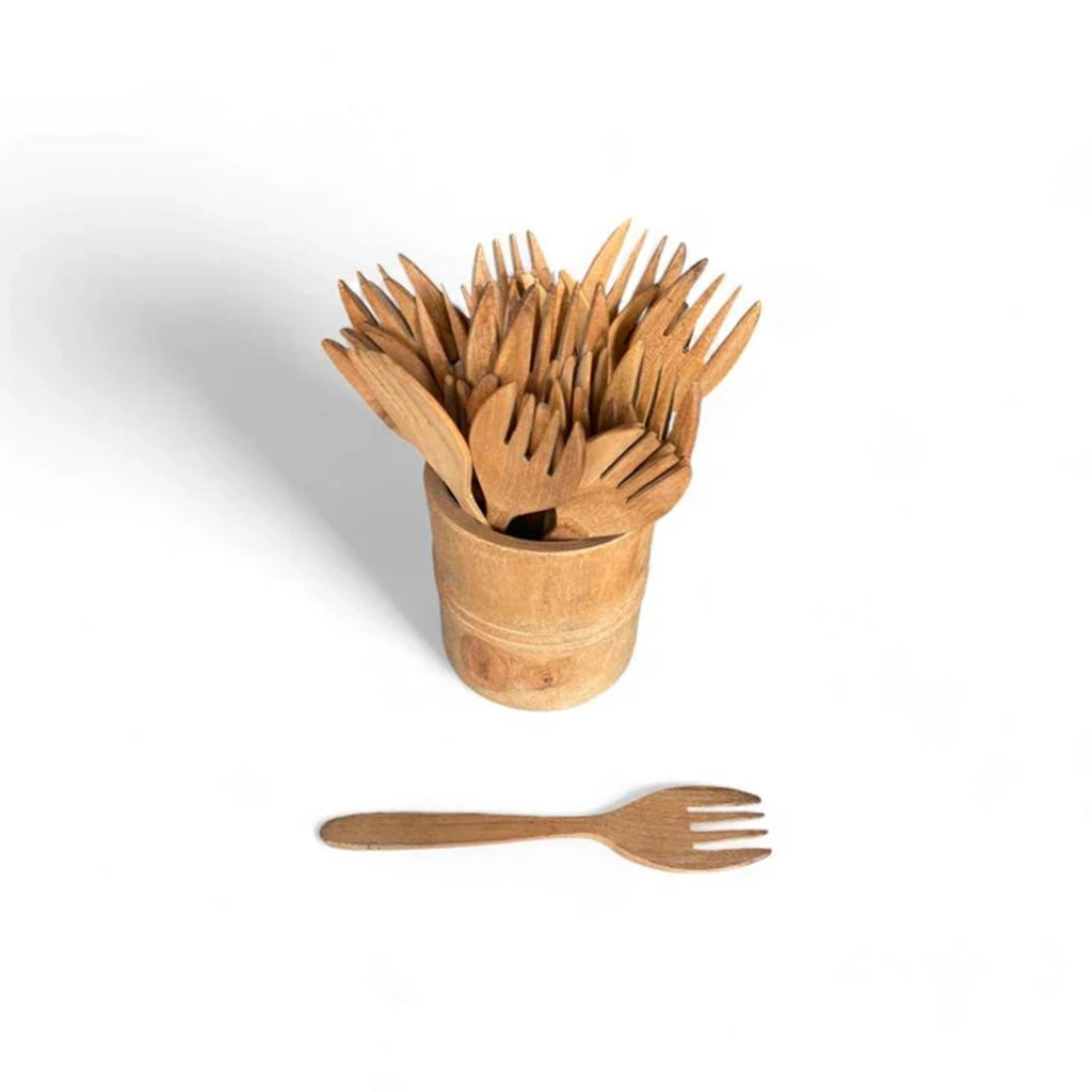 Aapon mini market -Jati Wooden Fork