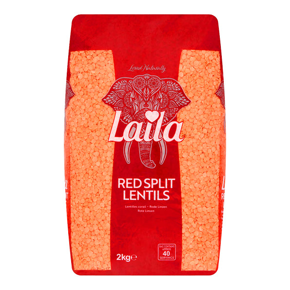 Laila Red Split Lentils 2kg