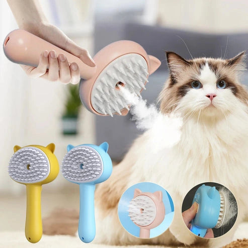 Aaponminimarket Multifunctional Steam Cat Grooming Brush