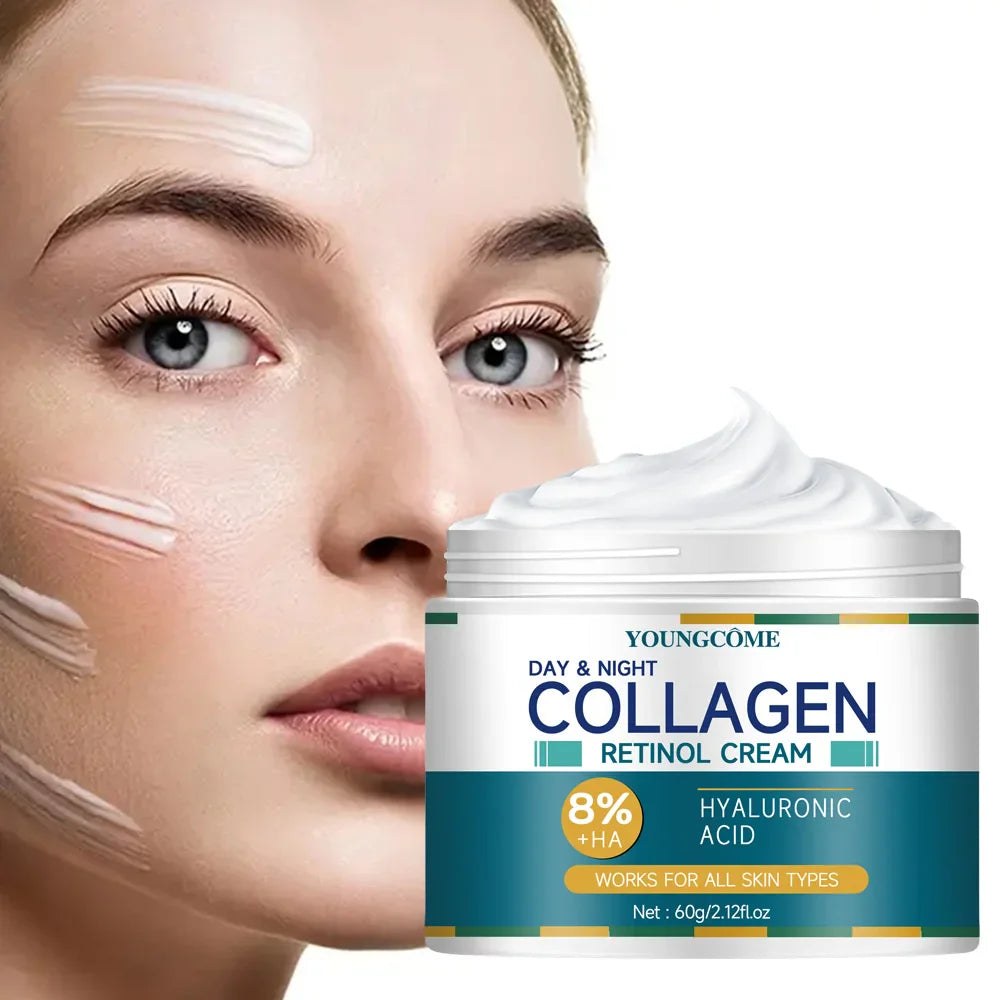 Retinol Cream with Hyaluronic Acid for Anti-Aging