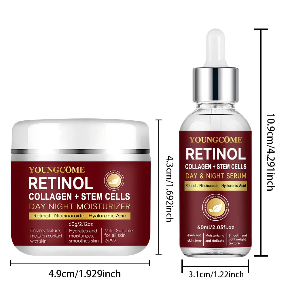 Aapon Mini Market Ltd Retinol Face Cream & Serum Set for All Skin