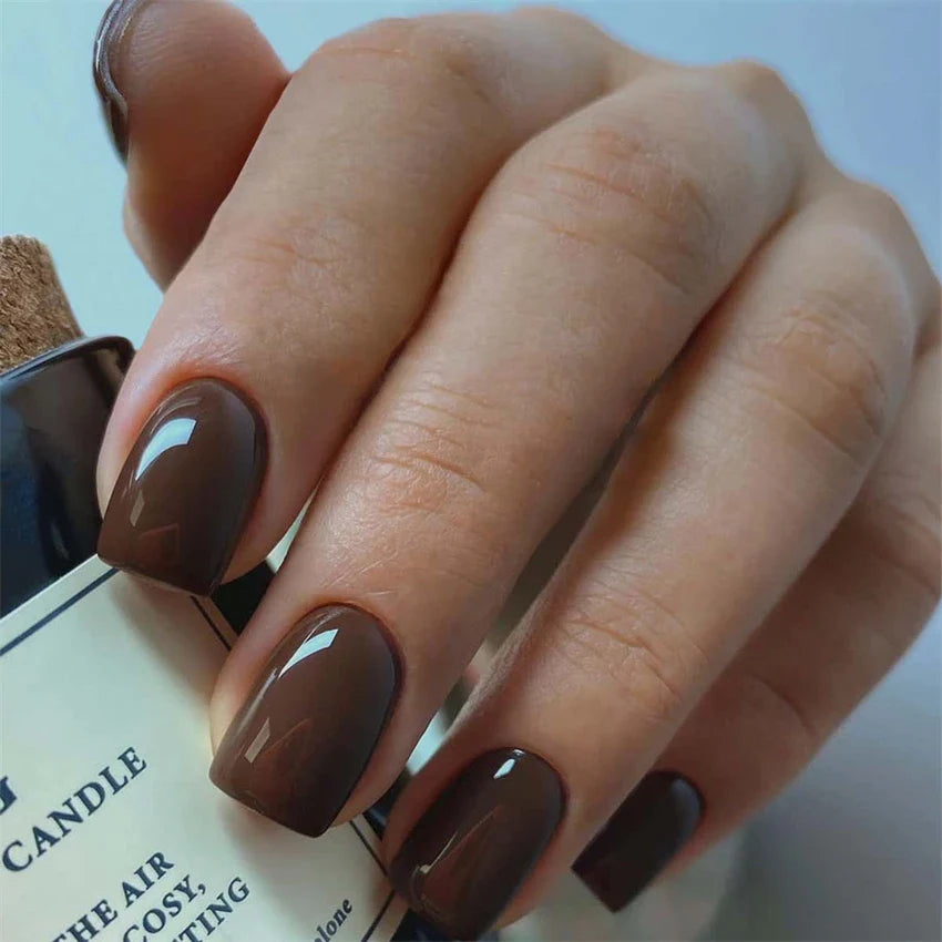 Glossy Acrylic Press-On Nails