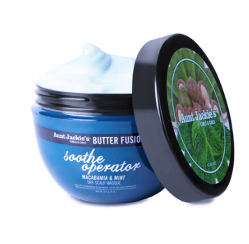 Aunt Jackie's Soothe Operator – Macadamia & Mint Dry Scalp Conditioning Masque 227ml Aapon Mini Market Ltd