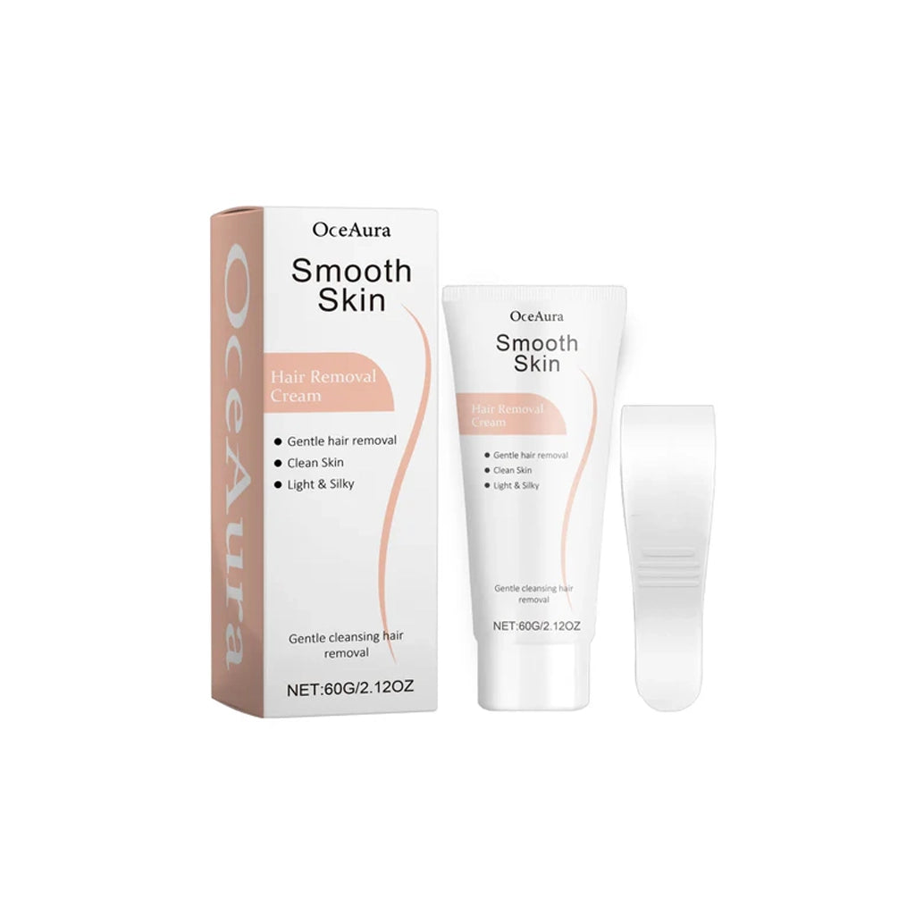 OceAura Smooth Skin hair removal cream 60g with box and scraper