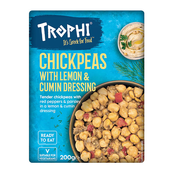 Trophi Chickpeas with Cumin & Lemon Dressing 200g