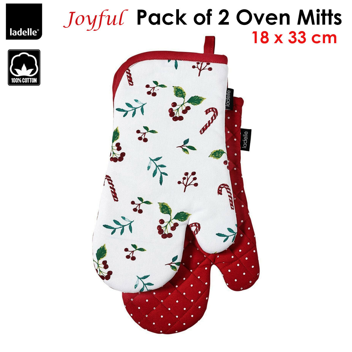 Aapon mini market - NNEDSZ Joyful Red Set of 2 Oven Mitts