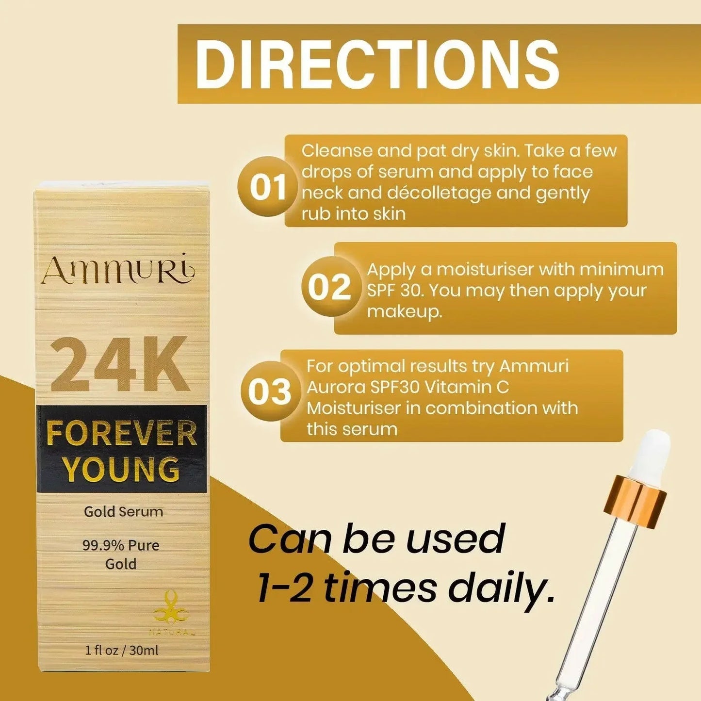 Annuri Hyaluronic Acid 24k Gold Face Serum Aapon Mini Market Ltd
