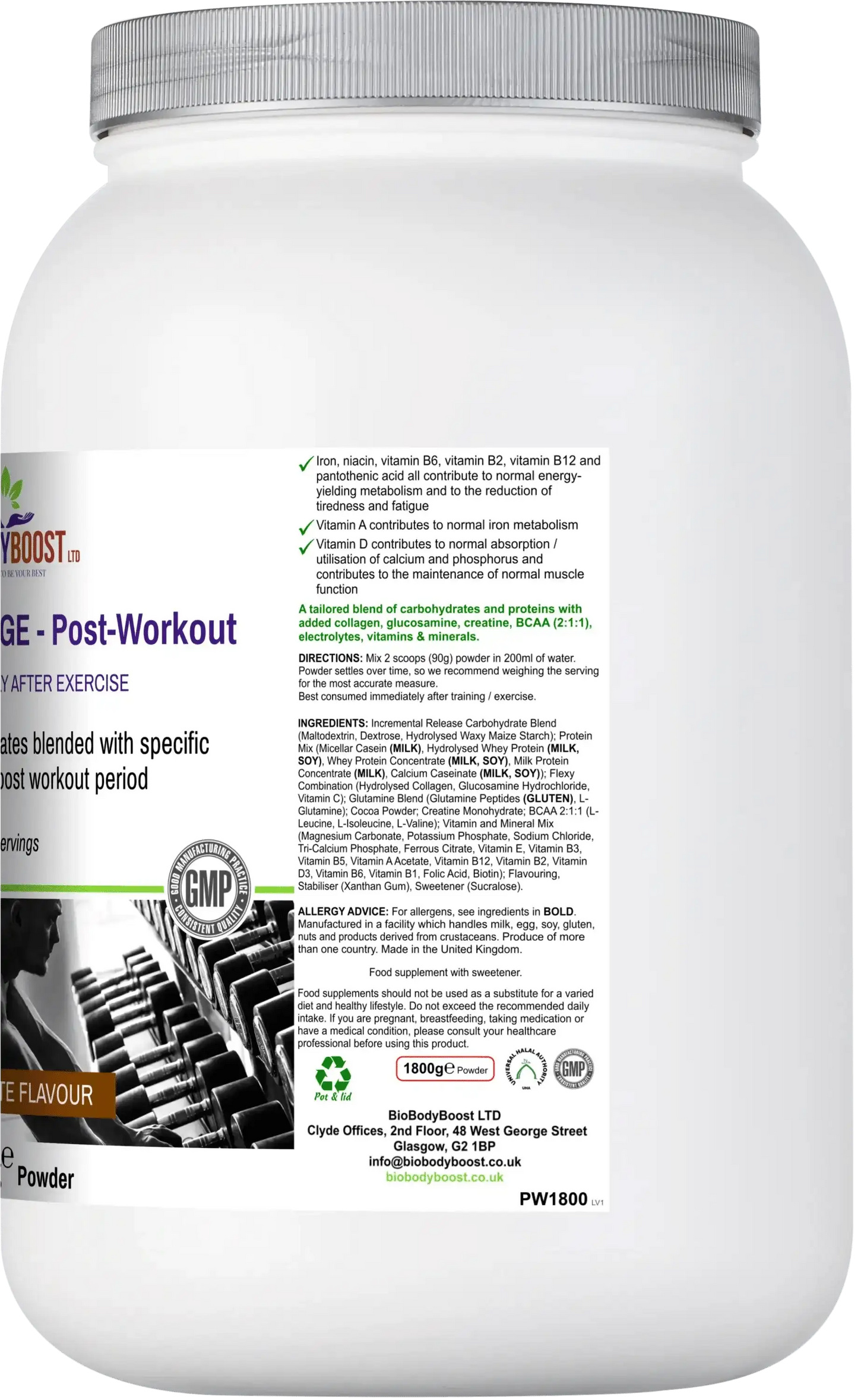 Workout Range - Post-Workout Drink Mix Chocolate