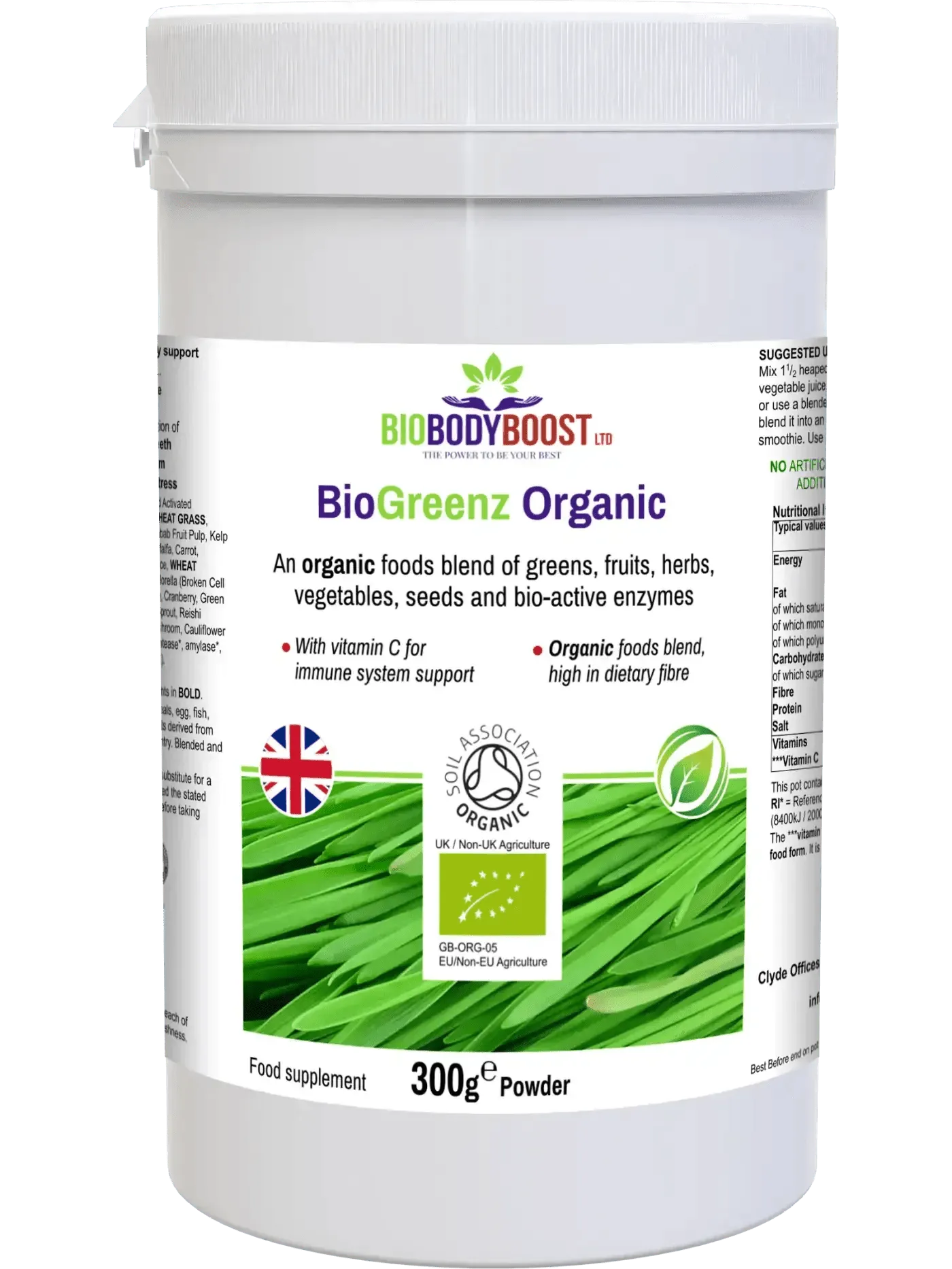 BioGreenz Organic Green Meal Shake - Complete Plant-Based Nutrition-0