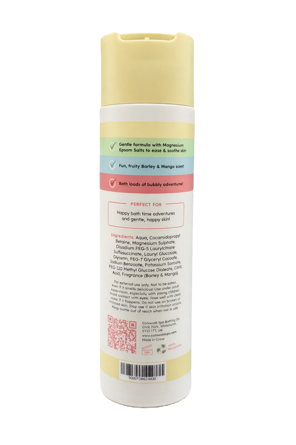 Aapon Mini Market Ltd - Children's Natural & Fun with Epsom Salts (Barley & Mango)