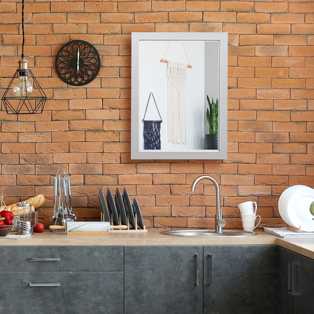 Aapon mini market -NNECW Mirror Cabinet with Wall Mounted