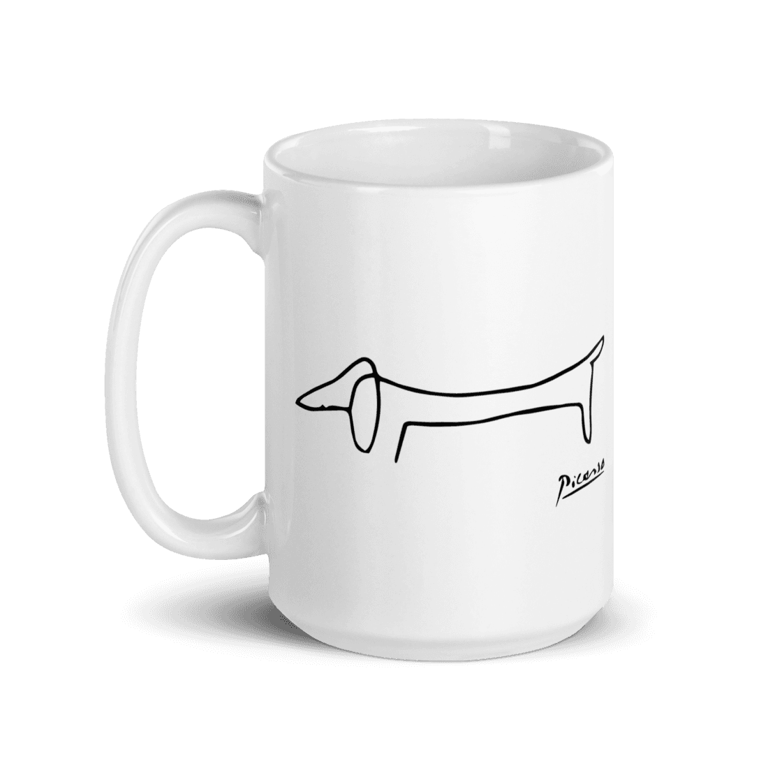 Pablo Picasso Dachshund Dog (Lump) Artwork Mug - Aapon Mini Market Ltd