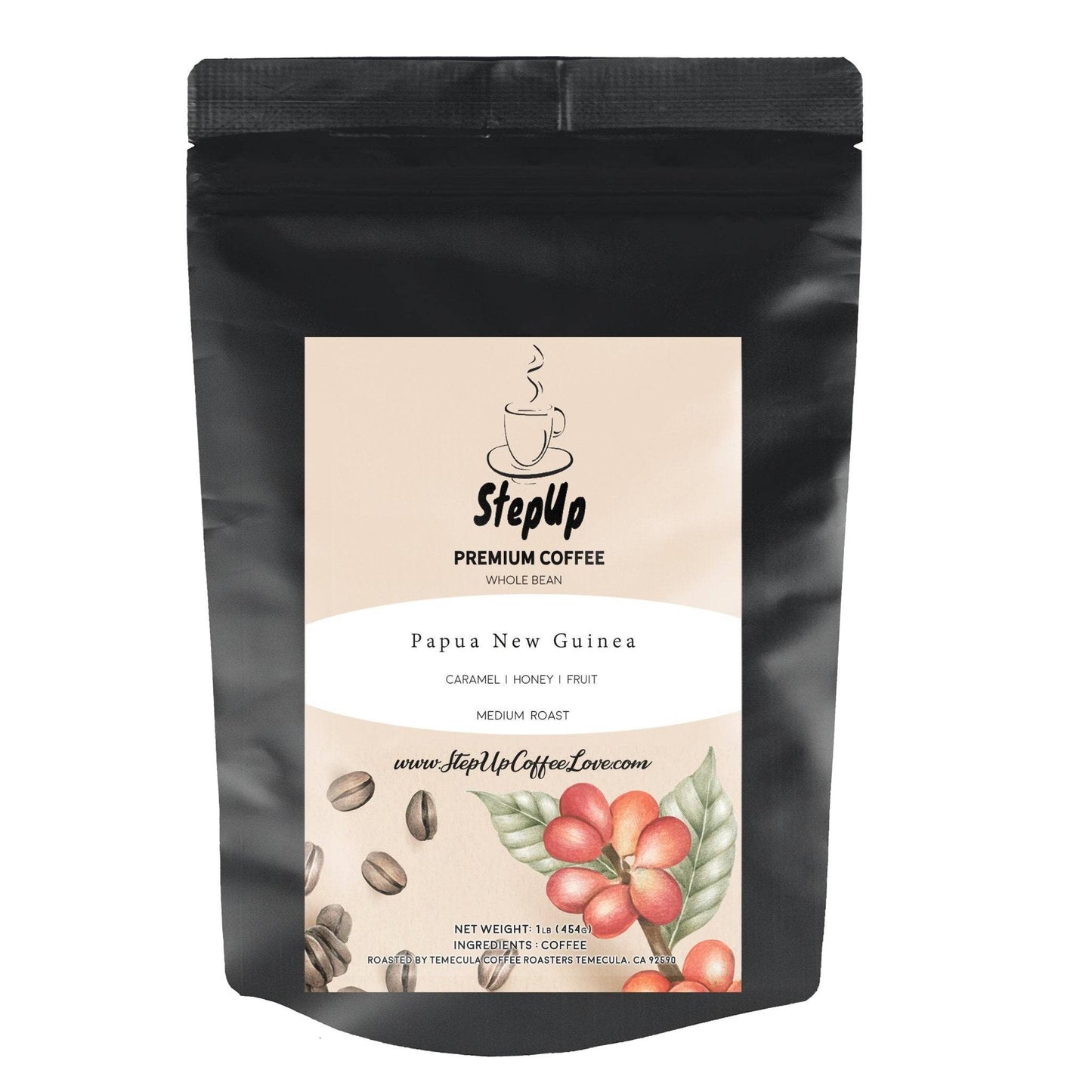 Papua New Guinea Coffee – Medium Roast Whole Bean Espresso (12oz–2lb)