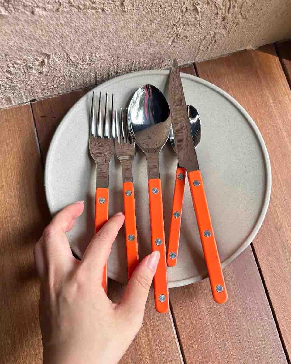 Aapon mini market -Set Of 10 Pcs French Dopamine Cutlery Flatware