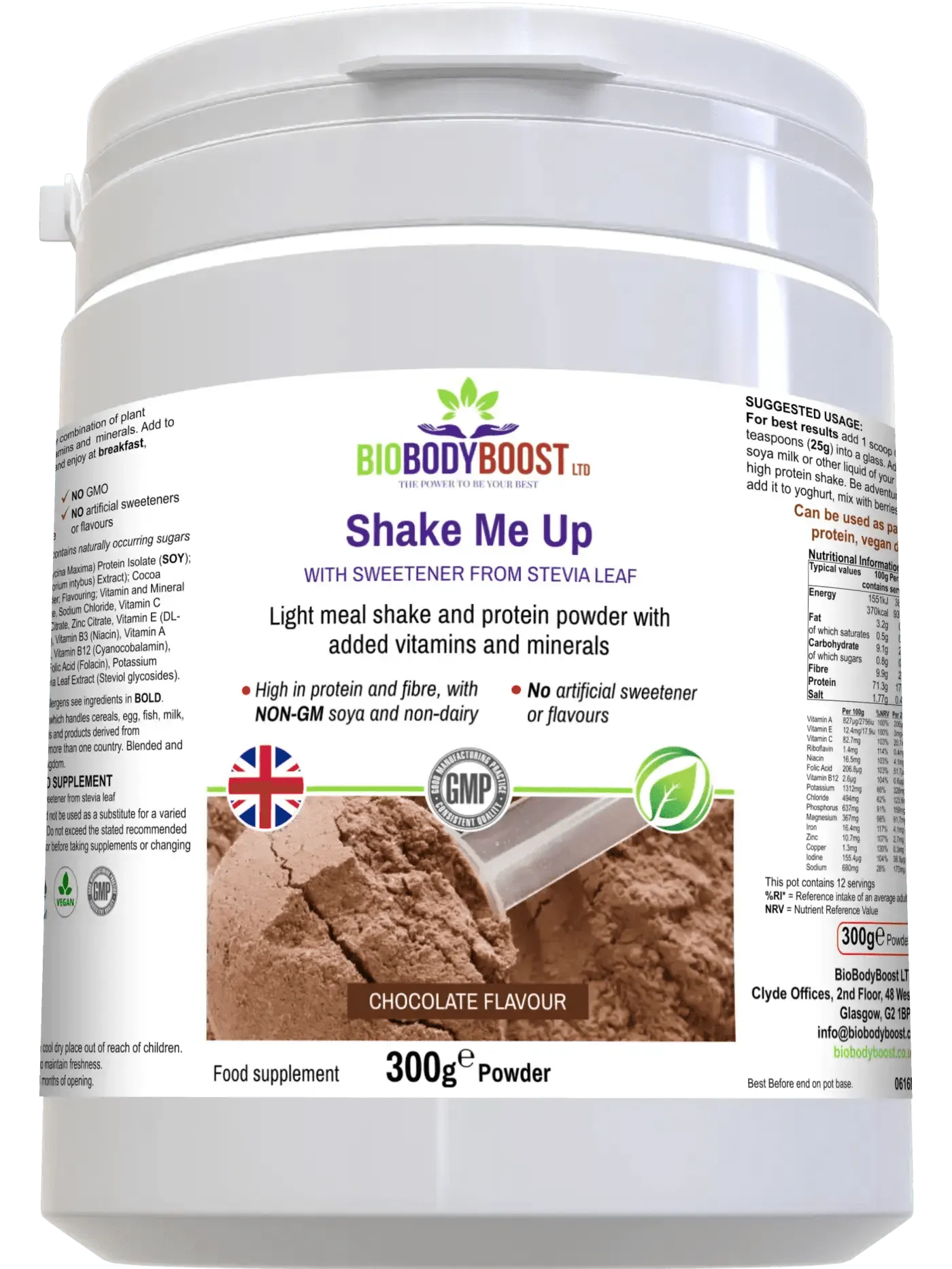Shake Me Up (Chocolate )- Vegan Meal Shake-3