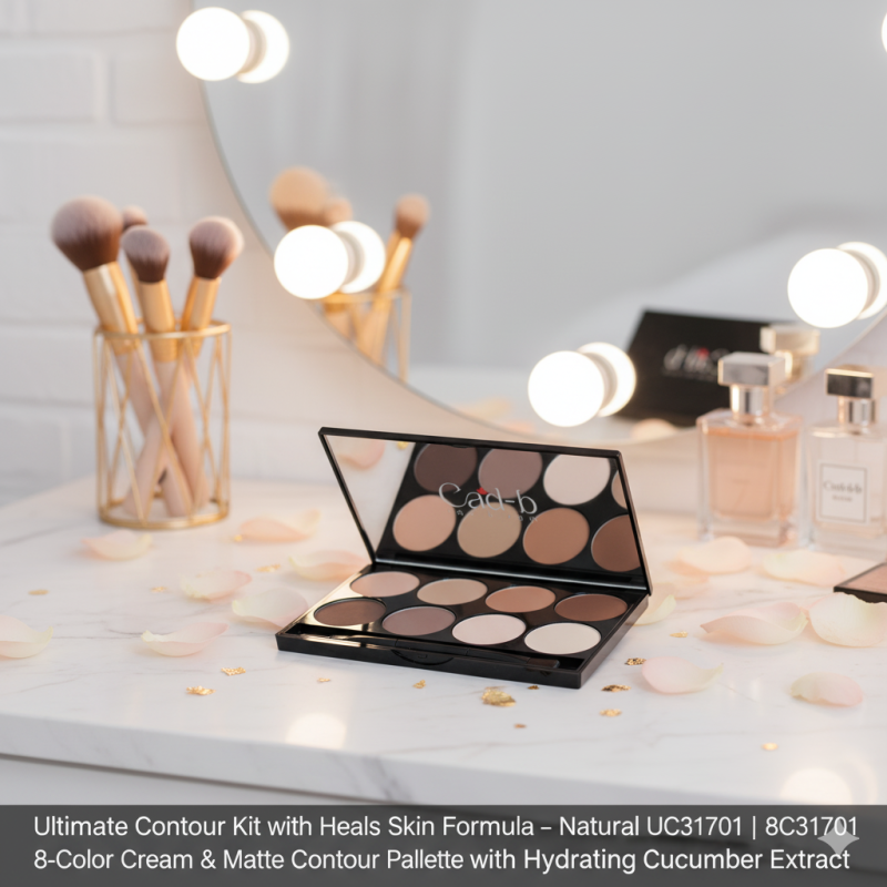 Aapon Mini Market Ltd Ultimate Contour Kit with Heals Skin Formula – Natural Glow