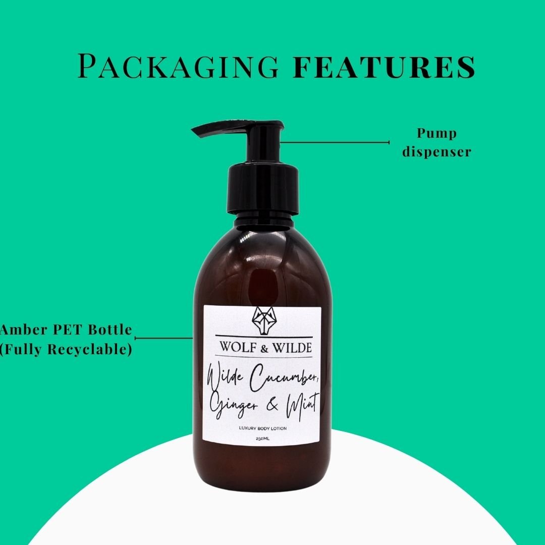 Wilde Cucumber, Ginger & Mint Luxury Body Lotion 250ML-4