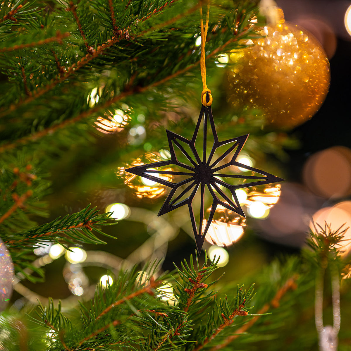 Sirius Star Upcycled Inner Tube Christmas Decoration – view 2