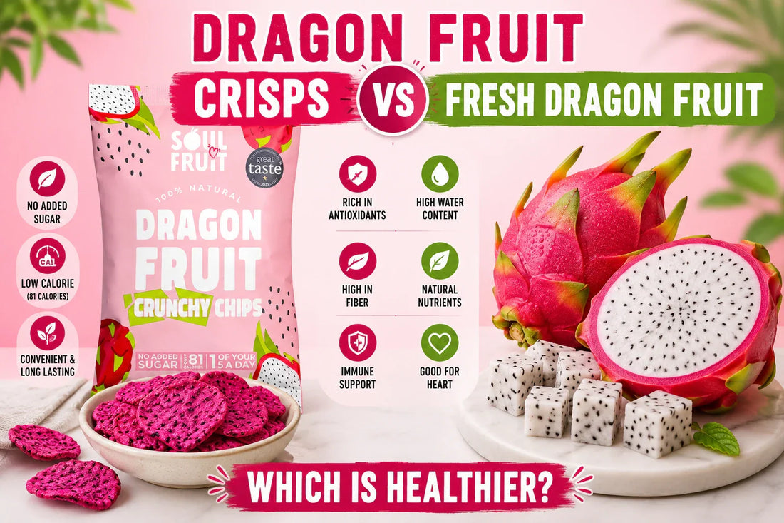 Dragon Fruit Crisps vs Fresh Dragon Fruit : Which Is Healthier?