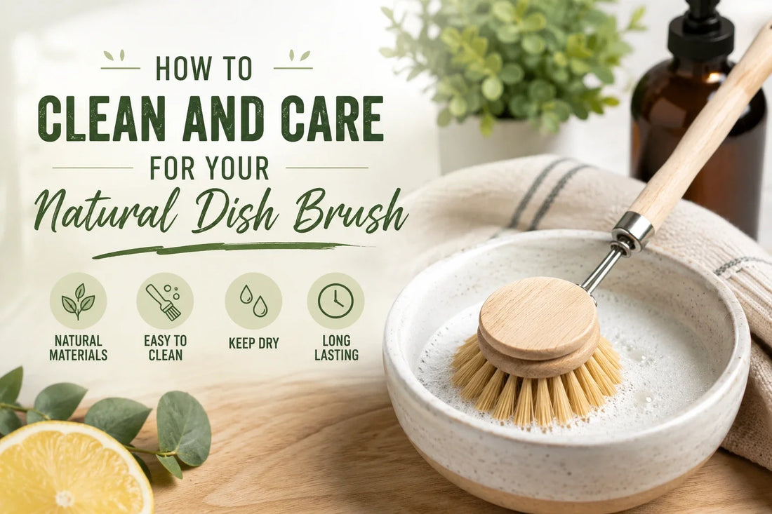 How to Clean and Care for Your Natural Dish Brush