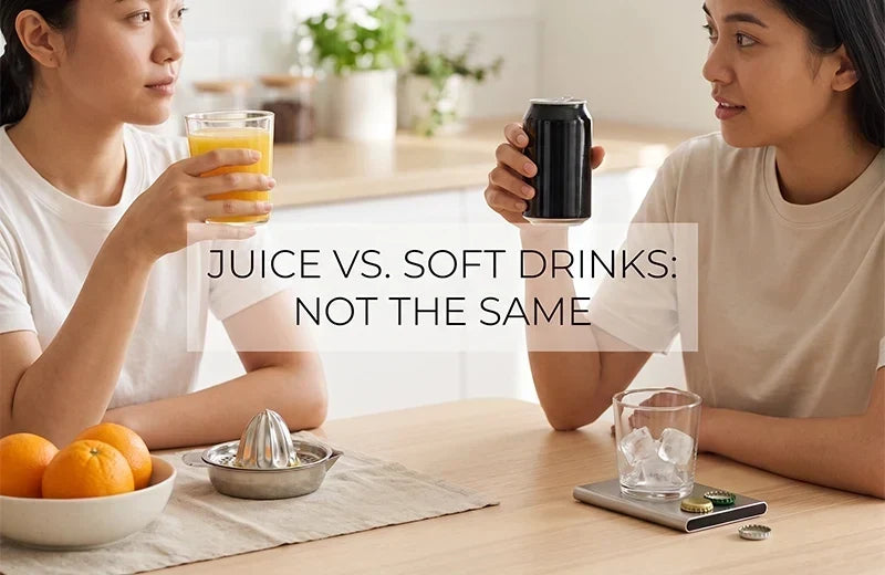 Which is better, juice or soft drink?