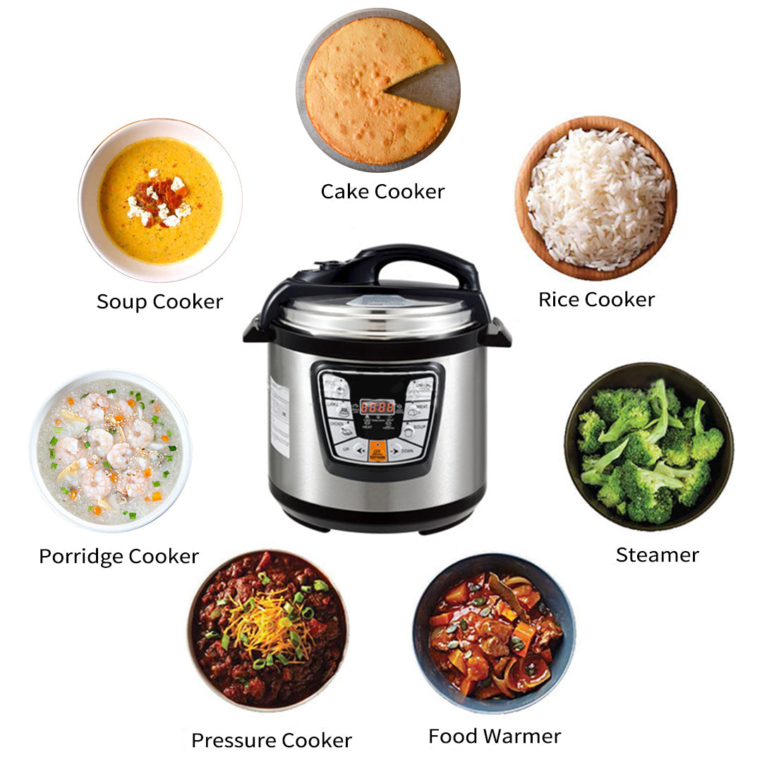 NNEAGS Stainless Steel Electric Pressure Cooker