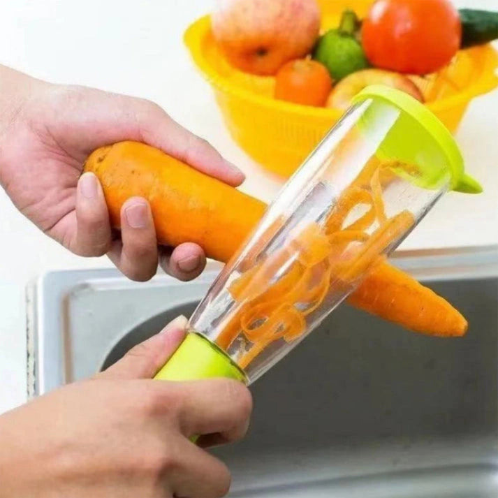Aaponminimarket Fruit Peelers and Cutter with Storage