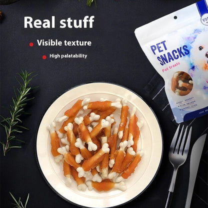 Aaponminimarket Pet Snack Chicken Wrapped Around Milk Bones 400g
