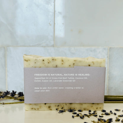 Aaponminimarket Lavender Tallow Soap Bar