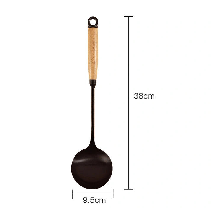Aaponminimarket Wooden Handle Kitchen Utensils Set