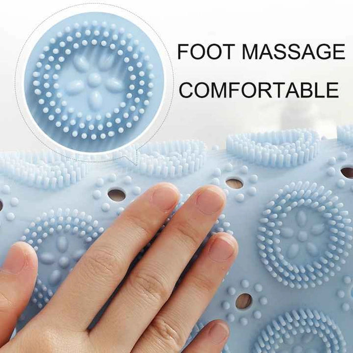 Aaponminimarket NNEDSZ Grey Non-Slip Round Shower Foot Scrubber Mat