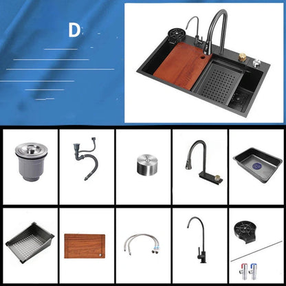 Aaponminimarket Stainless Steel Kitchen Sink Set