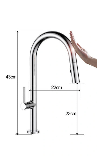 Aaponminimarket Touch-sensitive Copper Kitchen Faucet